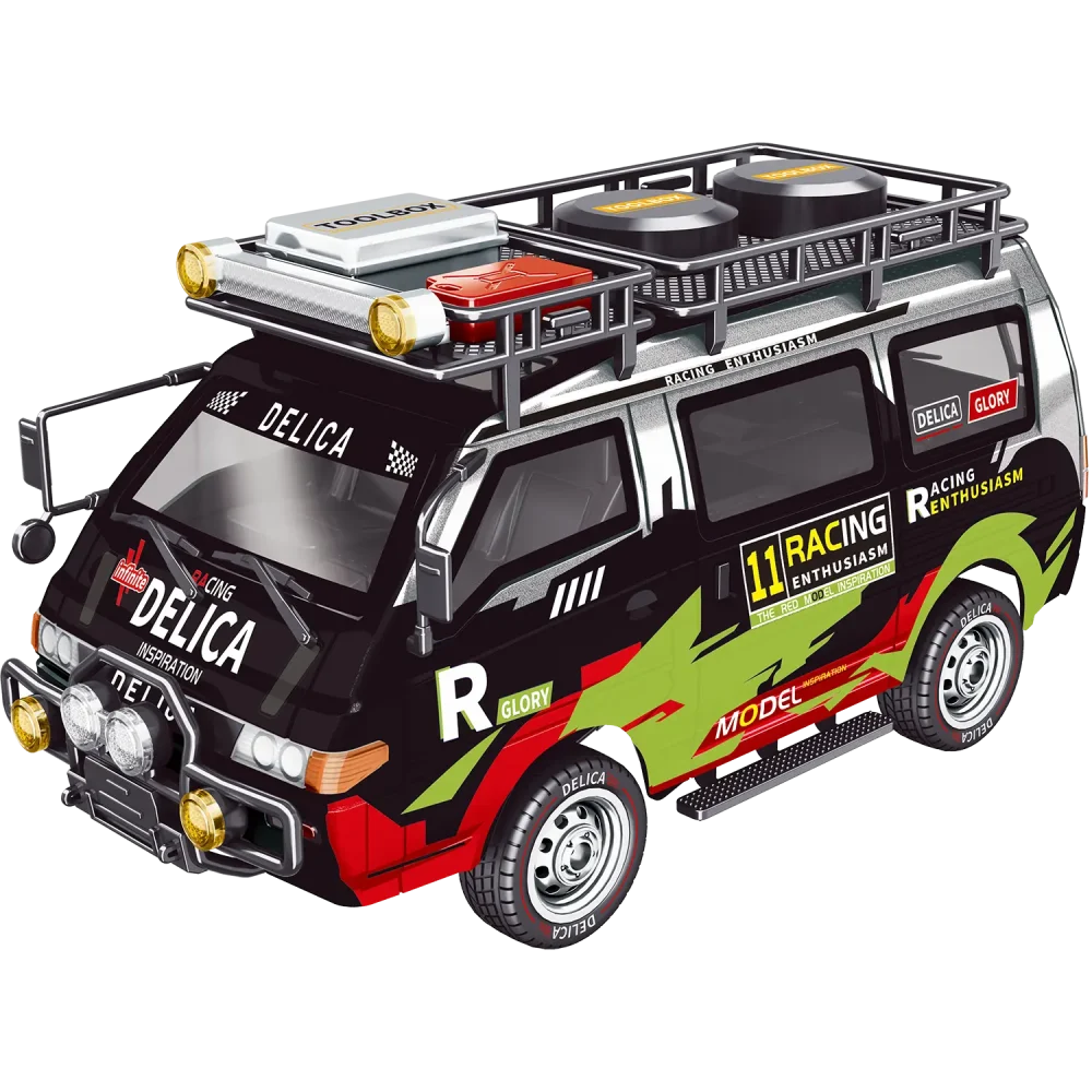 Mitsubishi Delica 1:24 4WD RC off-road van with LED lights - JXC Model
