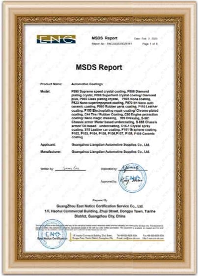EMC Certificate of Conformity