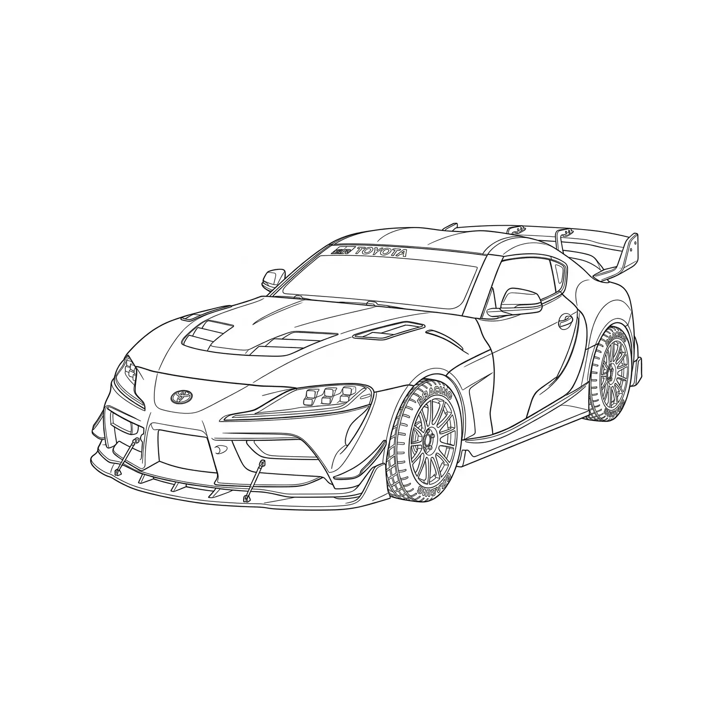 modified Toyota Supra drift sports car
