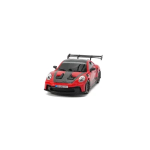JXC PO4302 1:43 GT3 RS RC drift car, red racing livery, front view