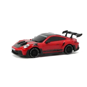 JXC PO4302 1:43 GT3 RS RC drift car, red racing livery, front three-quarter view