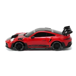 JXC PO4302 1:43 GT3 RS RC drift car, red racing livery, side view
