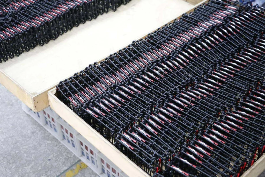RC car components laid out showing Guangdong supply chain cluster density