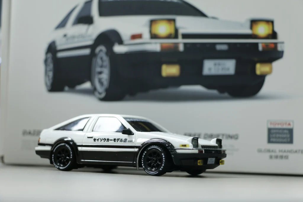 JXC AE4386 Toyota AE86 RC drift car with retail box and licensed badge