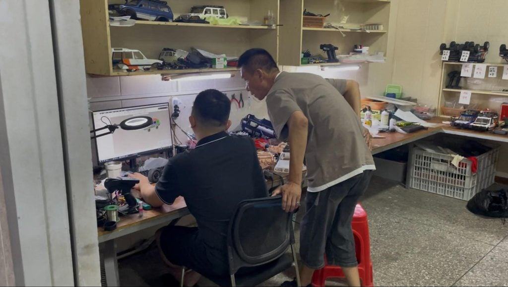 Chinese engineer working on RC Car Design